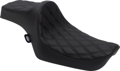 Drag Specialties Predator III Seat – Double Diamond – Black Stitching – XL '82-'03
