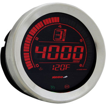HD-02R | Tachometer | for Harley-Davidson | Silver + Black