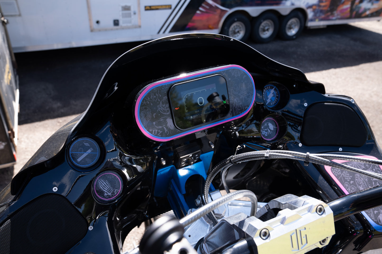 Koso/Nowaskey Road glide gauge relocation and delete kit