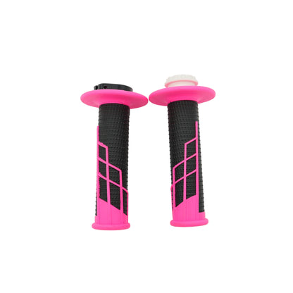 Open Box - ProTaper Neon Pink/Black Clamp-On 1/2 Waffle Grips #1