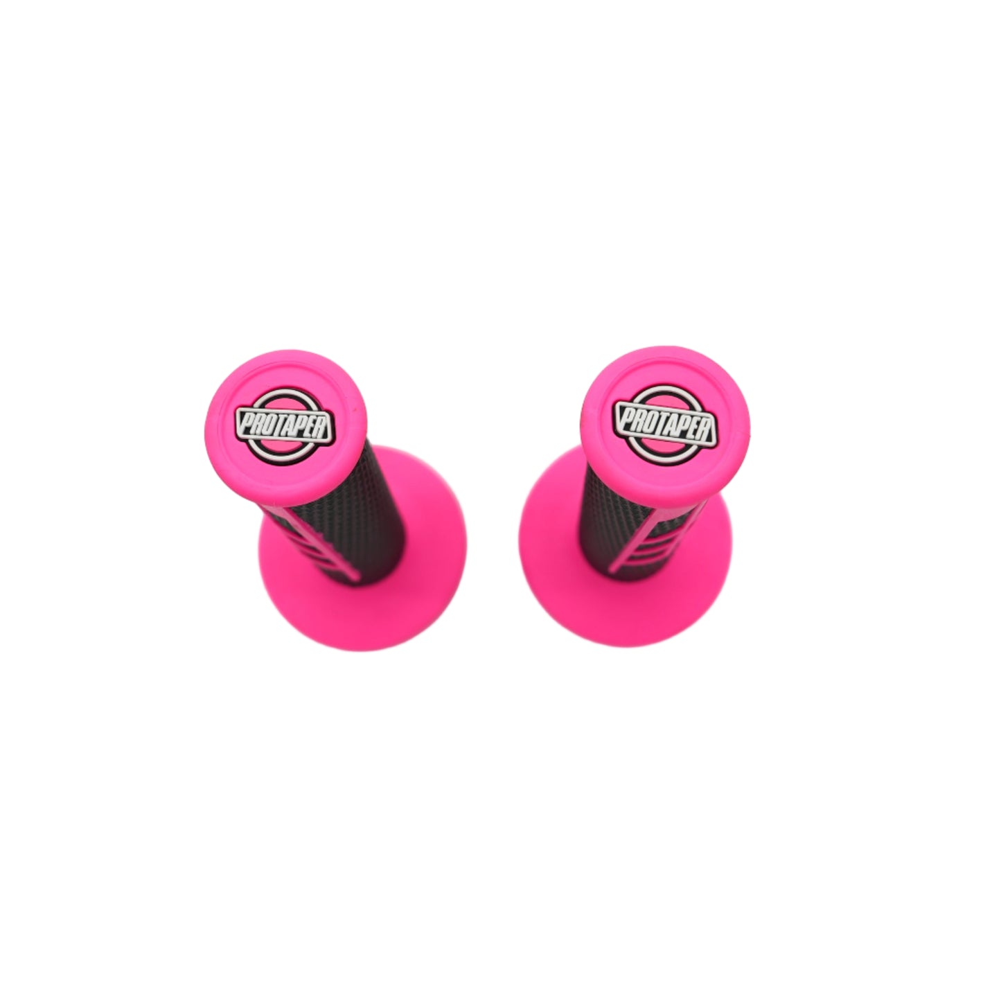 Open Box - ProTaper Neon Pink/Black Clamp-On 1/2 Waffle Grips #1