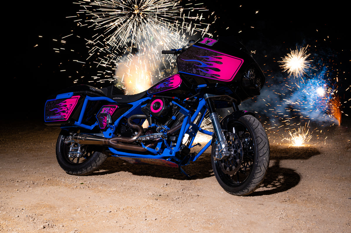 Custom Harley-Davidson suspension build by Nowaskey Extreme Performance