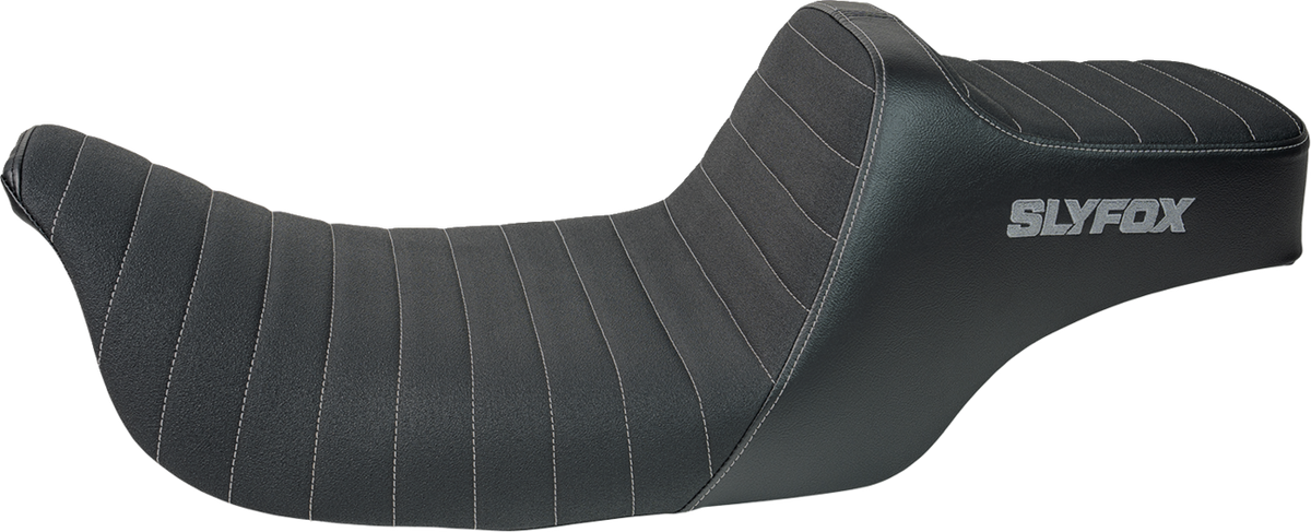 Slyfox High Noon Seat – Vinyl – Classic Stitch – Gray Logo – FL '97-'07