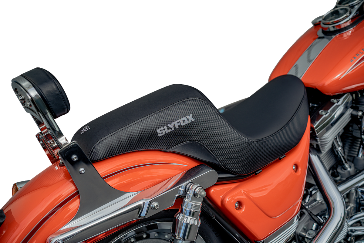 Slyfox Drifter Seat – Gray Logo – Black Vinyl – Smooth – FXR '82-'00 – view 5