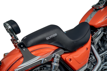 Slyfox Drifter Seat – Gray Logo – Black Vinyl – Smooth – FXR '82-'00 – view 5