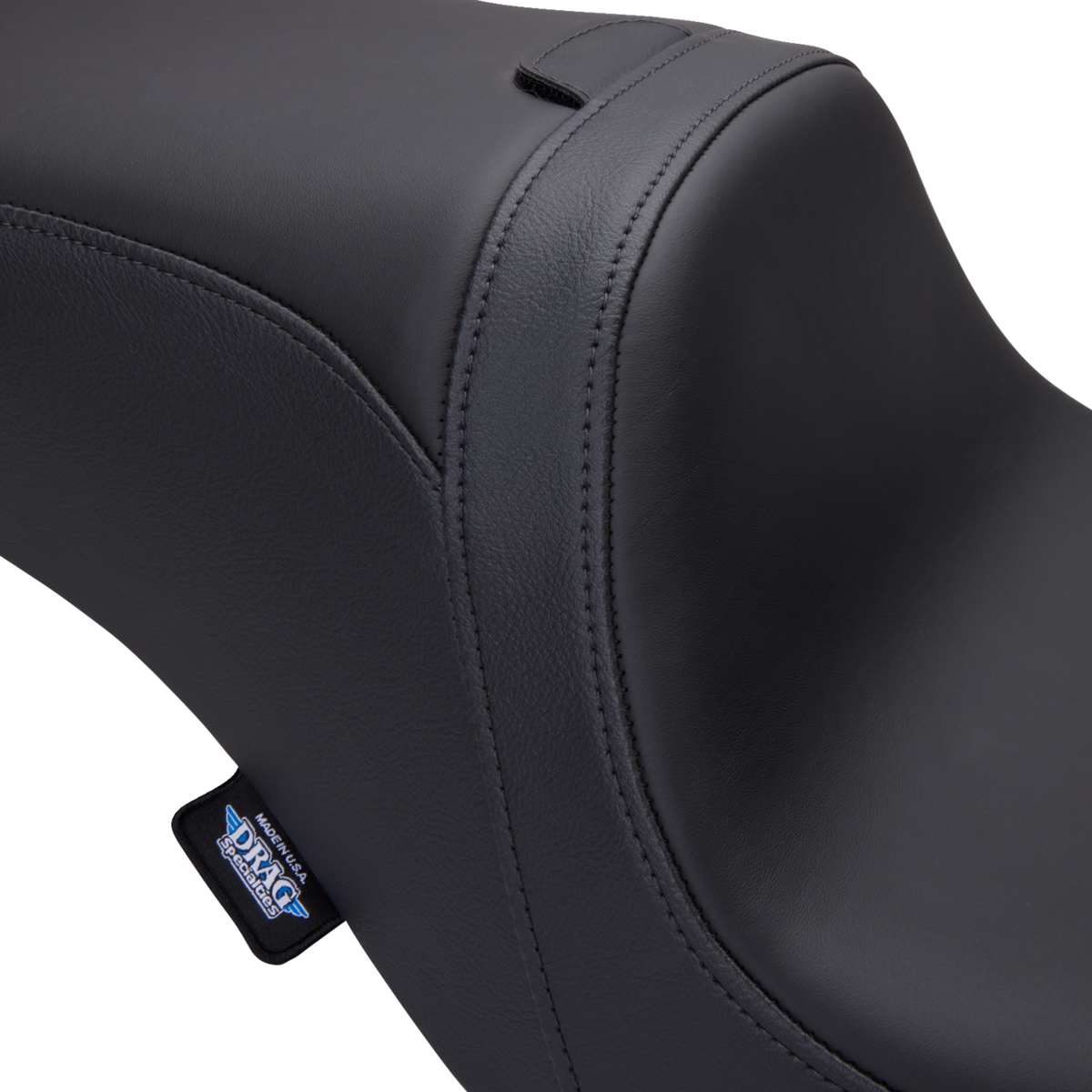 Drag Specialties Predator 2-Up Seat – Solar Leather – Smooth – w/ Backrest Receptacle – FL '08-'23 – view 3