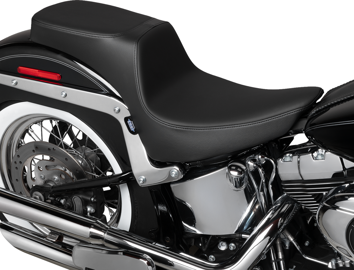 Drag Specialties Performance Predator 2-Up Seat – Solar Leather – Smooth – FL '00-'17 – view 2