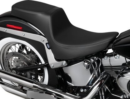 Drag Specialties Performance Predator 2-Up Seat – Solar Leather – Smooth – FL '00-'17 – view 2