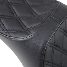Drag Specialties Predator III Seat – Double Diamond – Black Stitching – FL/FX '18-'23 – view 2