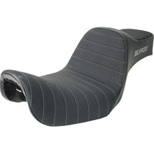 Highnoon Performance Seat – Black / Silver Stitch | Harley Dyna 96-2003