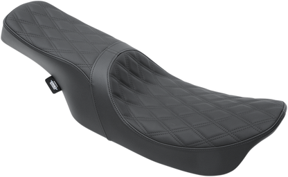 Drag Specialties Predator 2-Up Seat – Double Diamond – Black Stitching – FL '99-'07