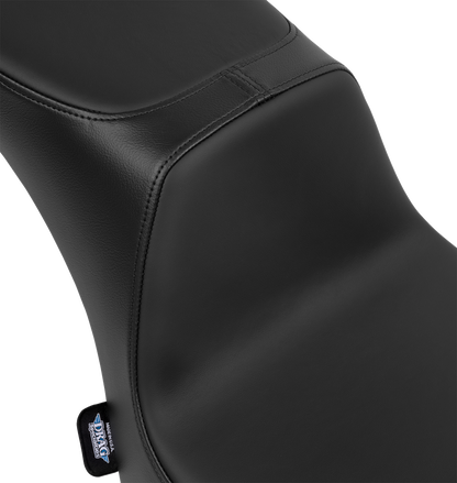 Drag Specialties Performance Predator 2-Up Seat – Solar Leather – Smooth – FL '00-'17 – view 4
