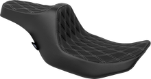 Drag Specialties Predator III Seat – Double Diamond – Silver Stitched – FLT/FLH '23-'24