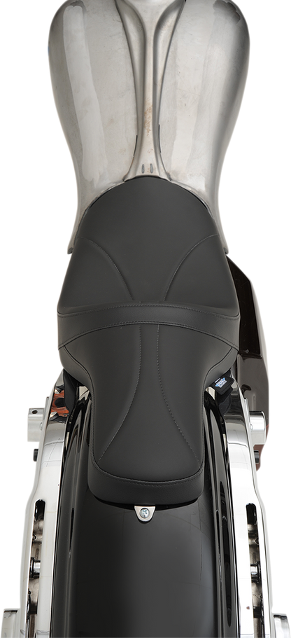 Drag Specialties Predator Seat – Mild Stitched – Yaffe Gas Tank – FL '08-'23 – view 5