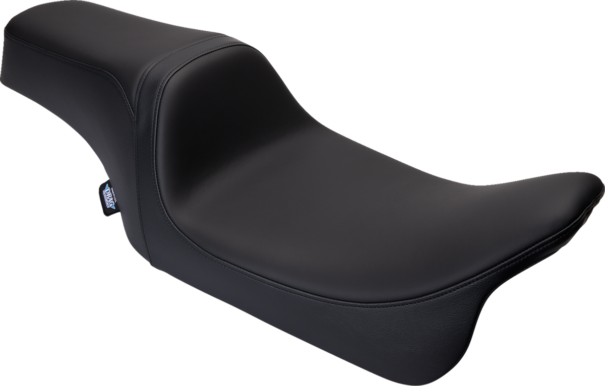 Drag Specialties Predator 1Up Seat – Solar Leather – Black – Smooth – FLH '08-'23