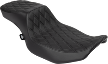 Drag Specialties Performance Predator 2-Up Seat – Vinyl – Black Double Diamond Stitch – FLHX/FLTR '23-'24