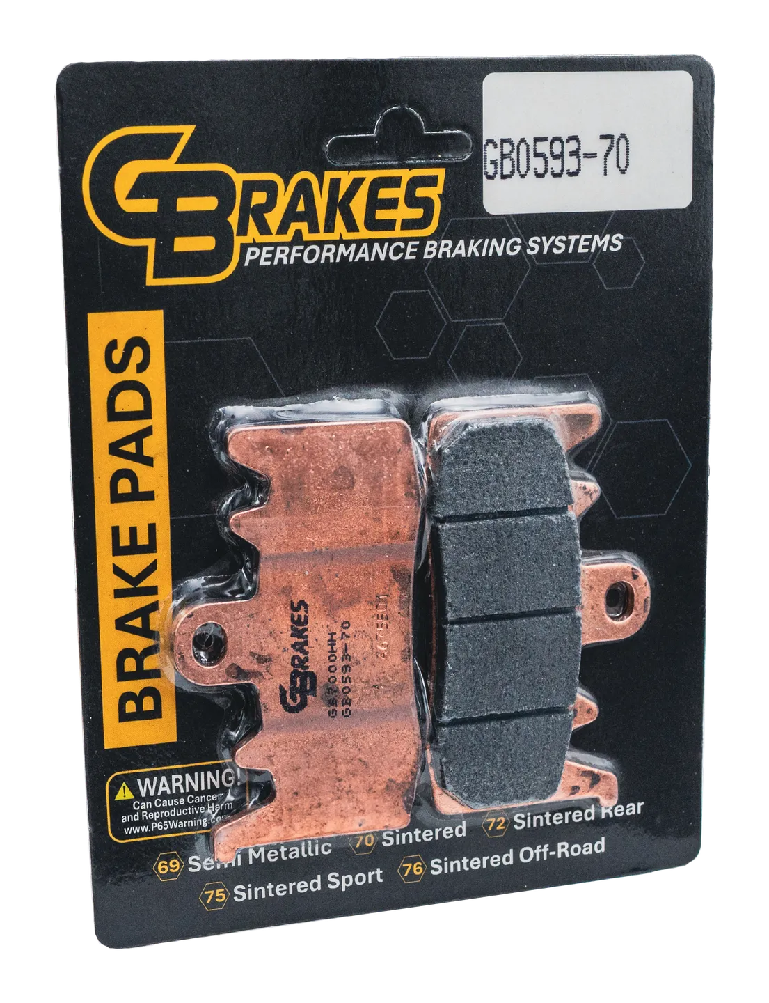 23.5 Touring CVO HH Sintered Compound Front Brake Pads - GB0593-70