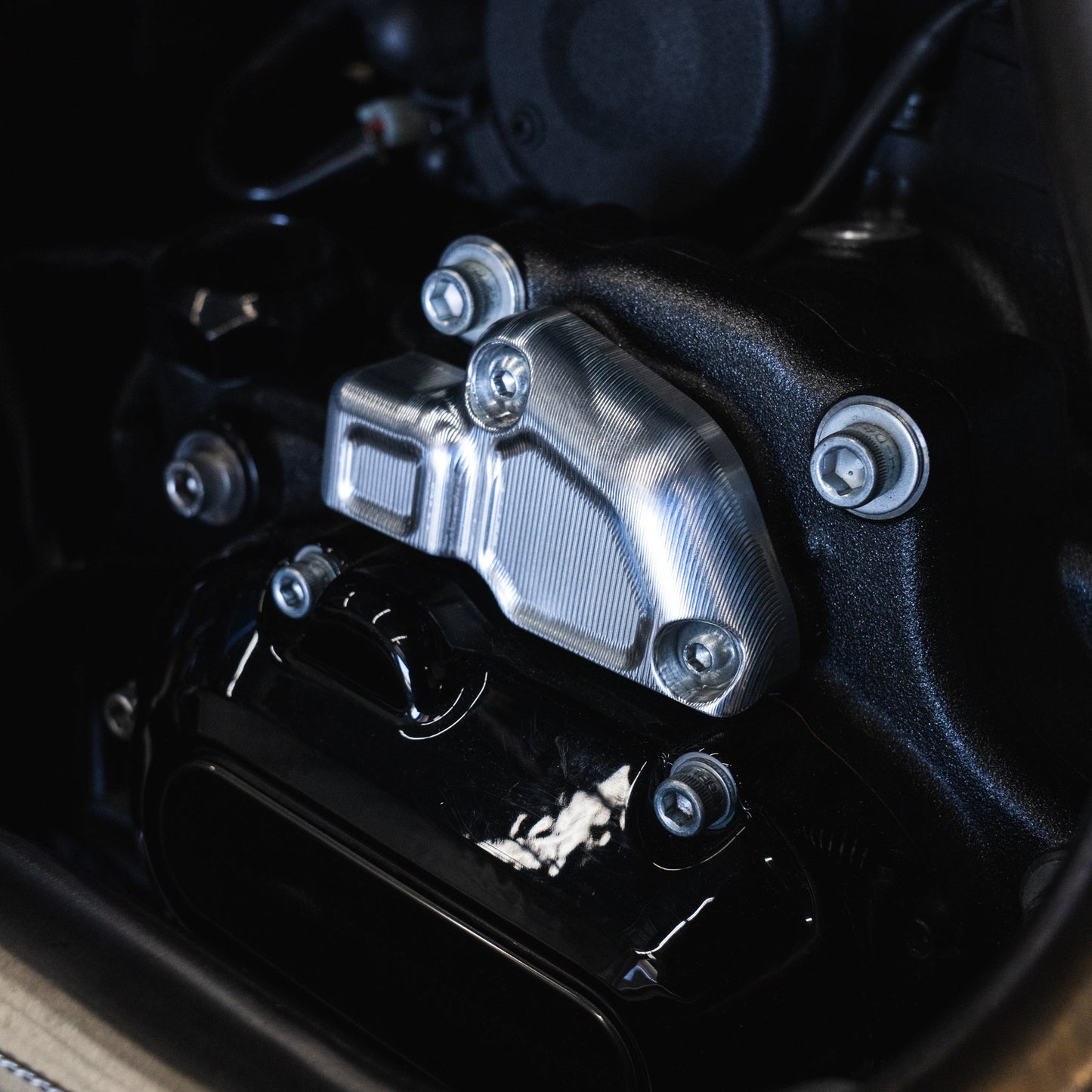 Gear Position Sensor Cover for Harley-Davidson 2023.5 CVO & 2024 Touring Models – Machined or Black Anodized