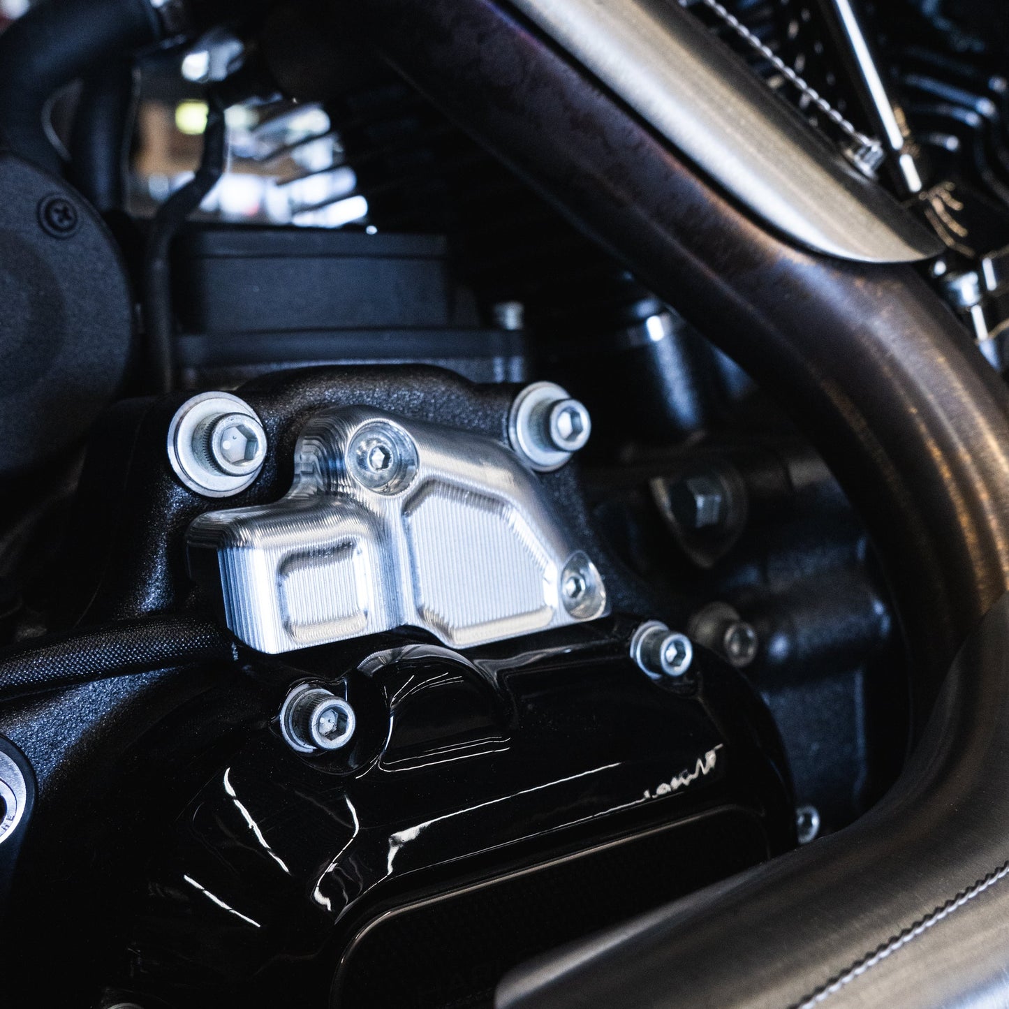 Gear Position Sensor Cover for Harley-Davidson 2023.5 CVO & 2024 Touring Models – Machined or Black Anodized