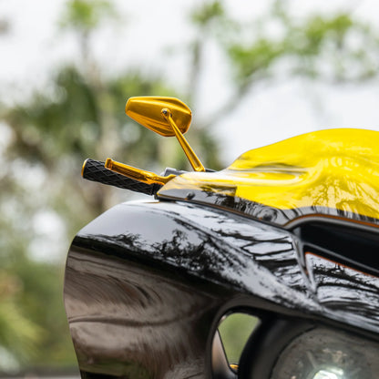 Mini Stocker Forged Mirrors In Gold For All Harley Davidson Models