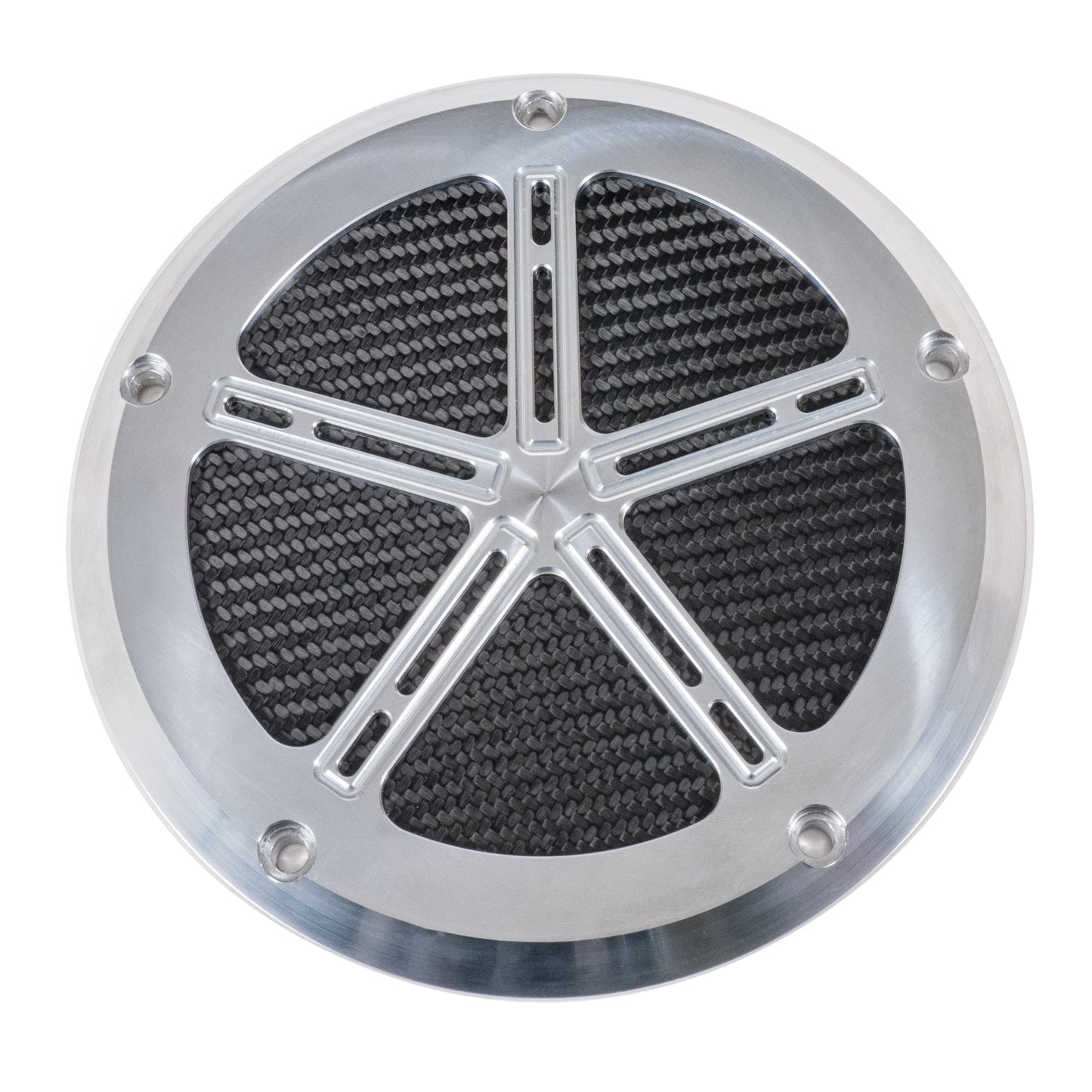 Hofmann Designs Signature Series Derby Cover with Carbon Insert M8 Softail