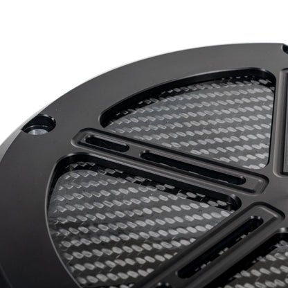 Hofmann Designs M8 Bagger Billet Aluminum & Carbon Fiber Derby Cover — Signature Series