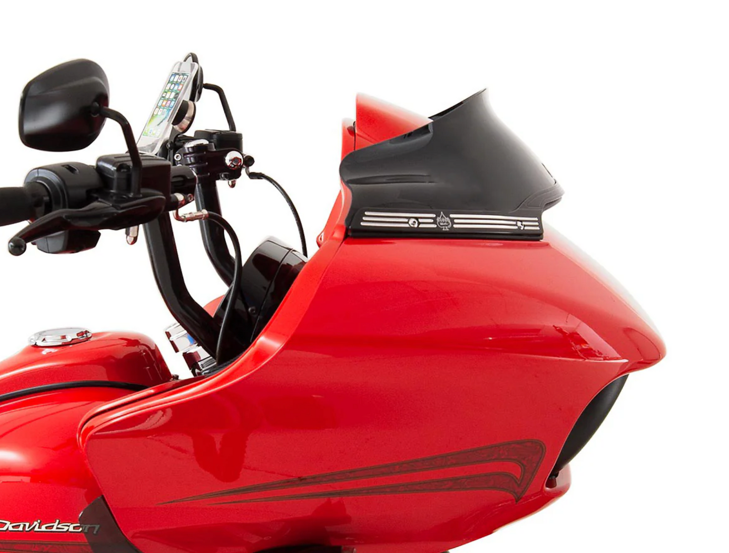 Klock Werks Sport Flare™ Windshield - 6" - Clear/Smoke/Black