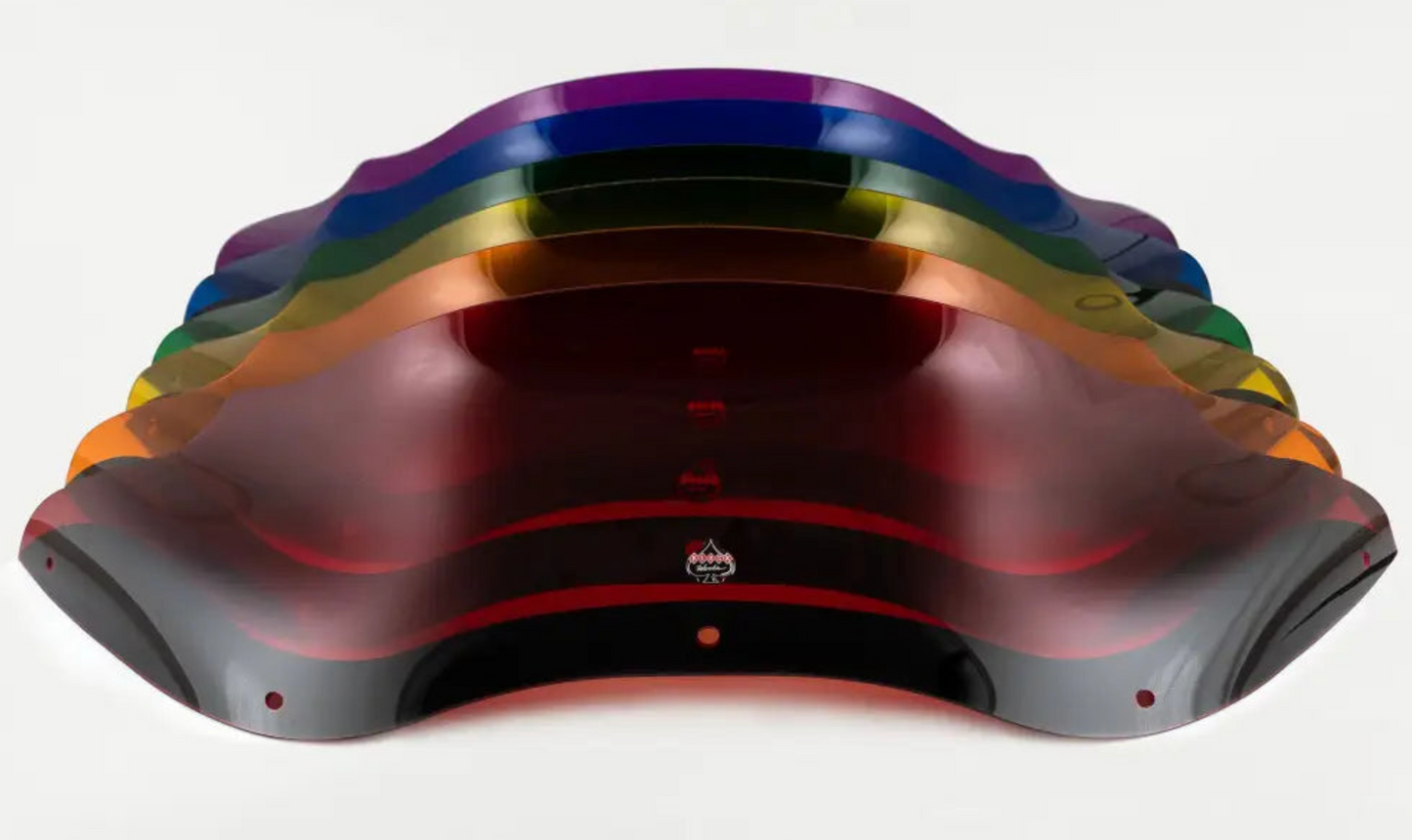 Klock Werks Kolor Flare™ Sport Windshield - 8" - Multiple Color Options