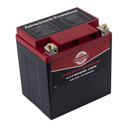AdvanBlack Powerbox Lithium Battery with charger for Harley Touring Bikes
