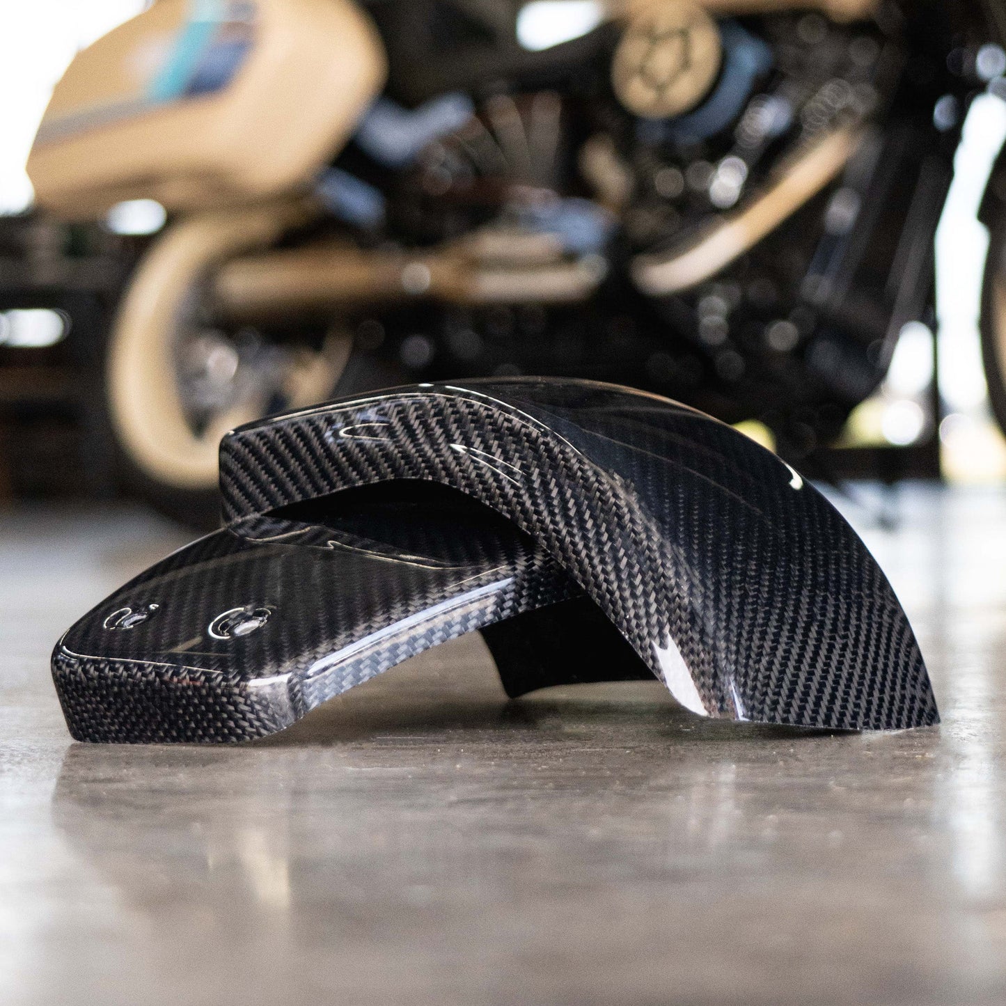 Hofmann Designs M8 Softail Carbon Fiber Side Covers (2018–Present)