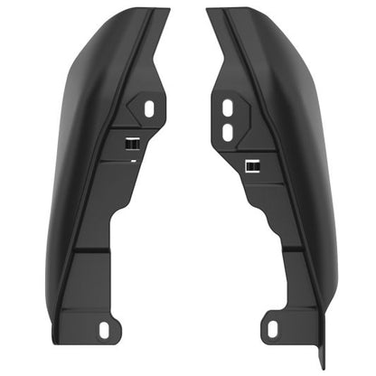 AdvanBlack Mid-Frame Air Deflectors Heat Shield For '09-'25 Harley Davidson Touring & Trike Models - Unpainted