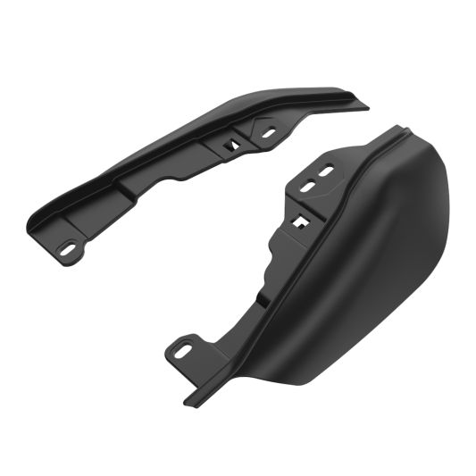AdvanBlack Mid-Frame Air Deflectors Heat Shield For '09-'25 Harley Davidson Touring & Trike Models - Unpainted