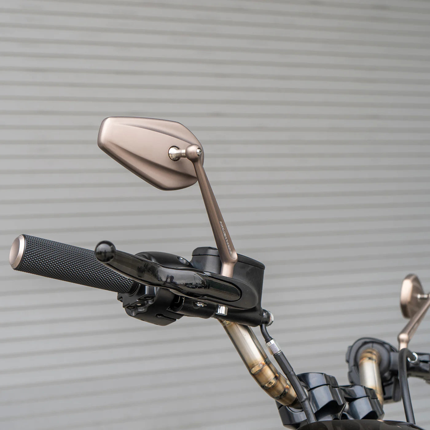 Mini Stocker Forged Mirrors in Titanium For all Harley Davidsons