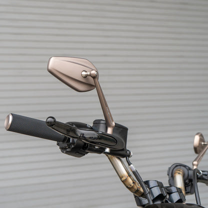 Mini Stocker Forged Mirrors in Titanium For all Harley Davidsons