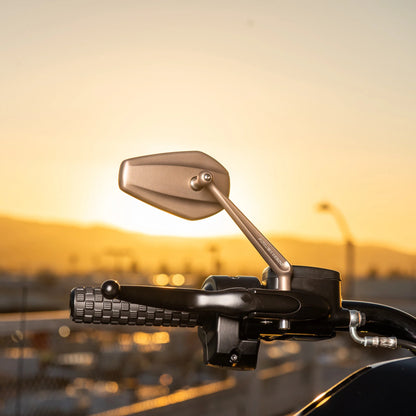 Mini Stocker Forged Mirrors in Titanium For all Harley Davidsons
