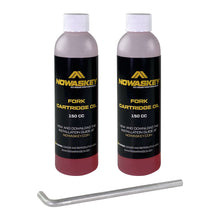 Nowaskey Fork Cartridge Kit oil bottles and tool.