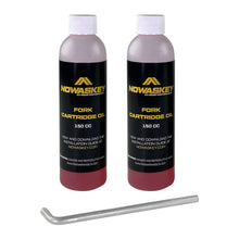 Nowaskey Fork Cartridge Kit oil bottles and tool.