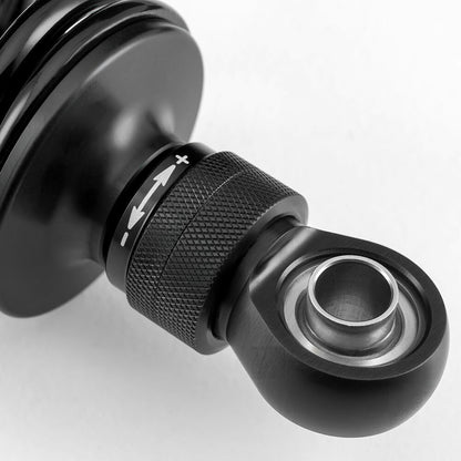 Remote reservoir shocks for Harley-Davidson for touring motorcycles bottom mount.