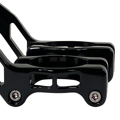 Close up of Nowaskey remote reservoir bracket clamps