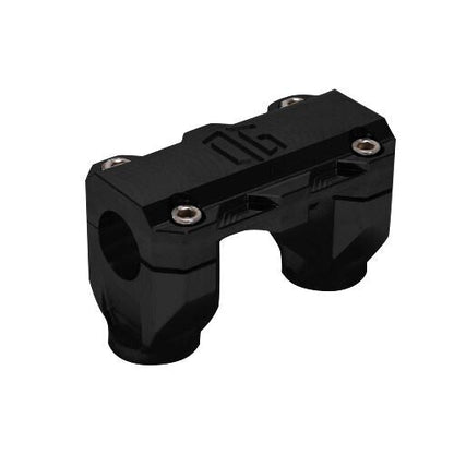 OG 2 inch Straight Risers in Black for Harley Davidson, ideal for racing and street applications