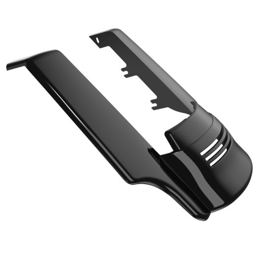 AdvanBlack Single Cutout Denim Black Stretched Rear Fender Extension for '09-'23 Harley Davidson Touring Models