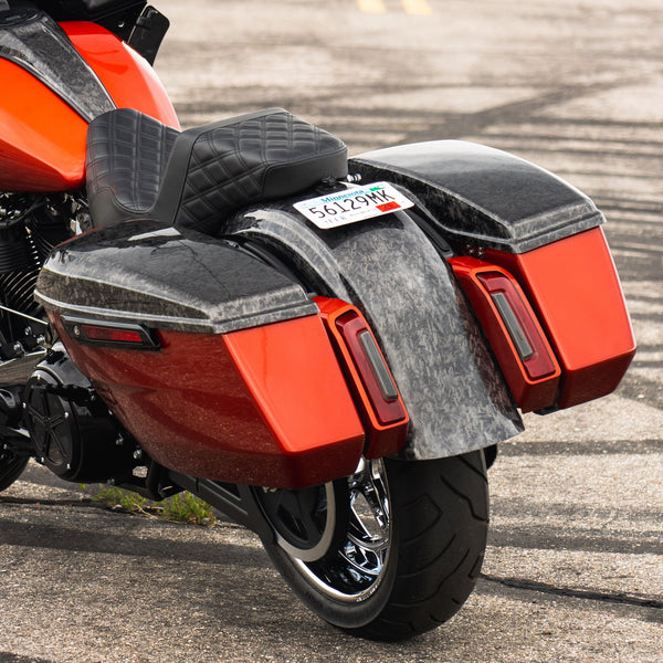 Bagger Carbon Fiber Rear Fender Kit | 2009 & Later | Harley Davidson ...