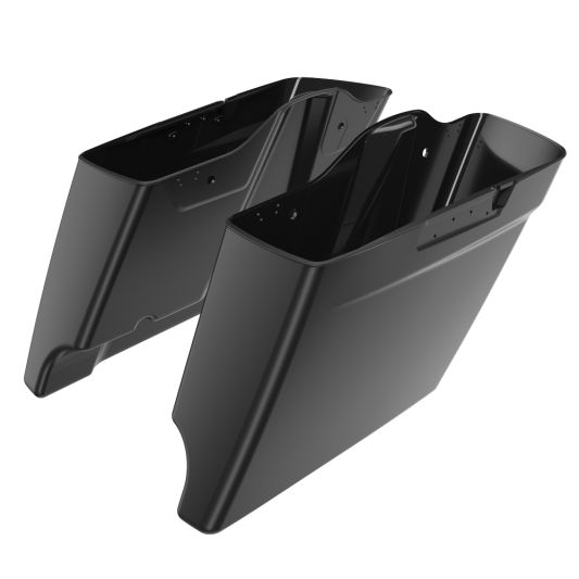 AdvanBlack Custom Two Tone 4.5" Stretched Saddlebag Bottoms for 2014-2023 Harley Davidson Touring