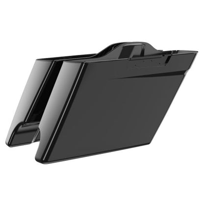 AdvanBlack 4.5" Stretched Dual Cutout Saddlebag Bottoms — 2014-2023 Touring