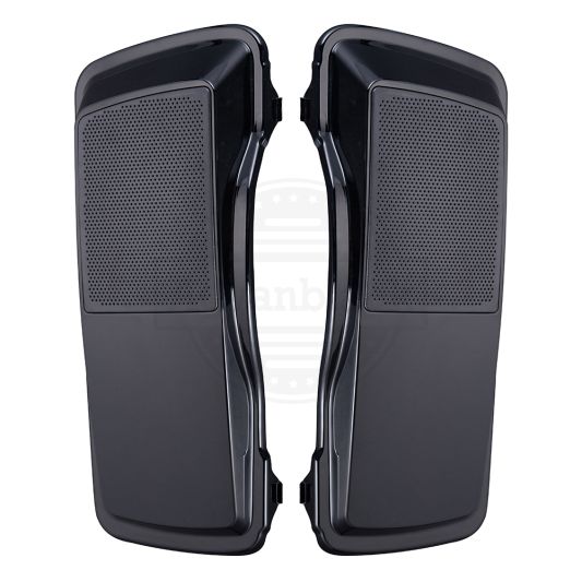 AdvanBlack 6x9 Saddlebag Speaker Lids for '06-'13 Harley Davidson Touring