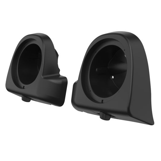 AdvanBlack Unpainted 6.5" Speaker Pods for 83'- 13' Lower Fairing Vented Harley Davidson Touring