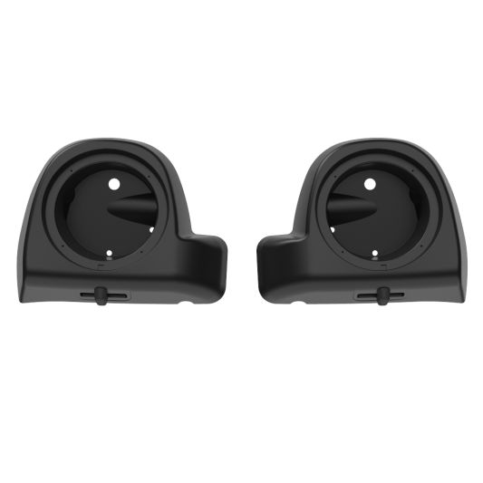 AdvanBlack Unpainted 6.5" Speaker Pods for 83'- 13' Lower Fairing Vented Harley Davidson Touring