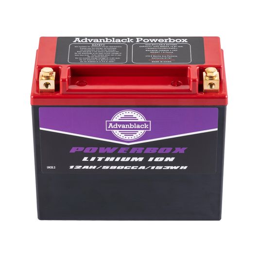 AdvanBlack Powerbox 580CCA Lithium Battery for Harley Softail & Dyna