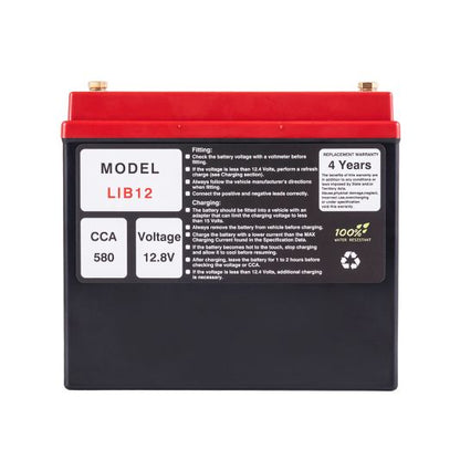AdvanBlack Powerbox 580CCA Lithium Battery for Harley Softail & Dyna