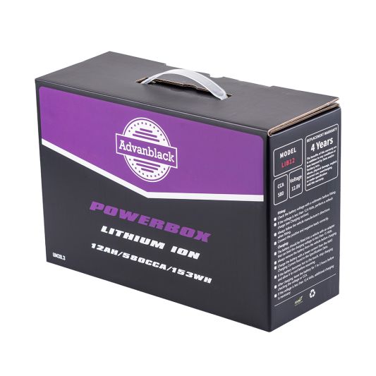 AdvanBlack Powerbox 580CCA Lithium Battery for Harley Softail & Dyna